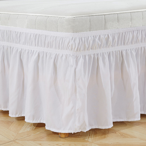 Faldón De Cama Doble De 39 X 75+15 Pulgadas, Elástico De Pol