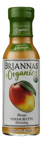 Briannas Organic Mango Vinaigrette Dressing 296 Ml
