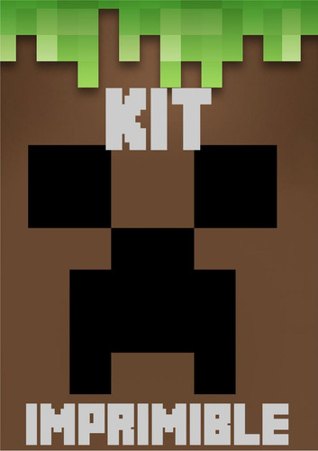 Minecraft  Kit Imprimible Personalizado