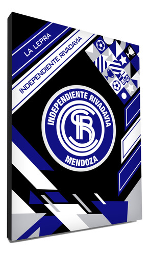 Cuadro Escudo De Independiente Rivadavia Mendoza 40x30 Cm