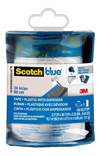 Cinta Adhesiva Plástico De Pintor Pregrabado Scotchblue, Se