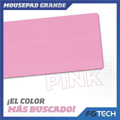 Mouse Pad Gamer 70x30 Antideslizante Bordes Cosidos Lavable