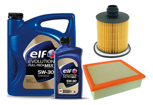 Kit Filtros Fiat Toro Multijet 2.0 + Aceite Elf Msx 5w30 5l