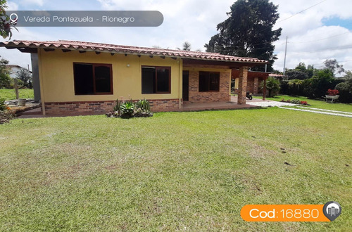 Finca Para Arriendo En Rionegro Sector Vereda Pontezuela Código 16880