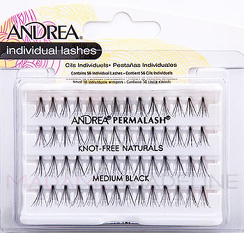 Pestañas Individuales Natural Medium Black Andrea