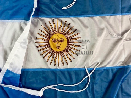 Imagen 3 de 4 de Bandera Argentina De Flameo 140x224cms * Oficial * Reforzada
