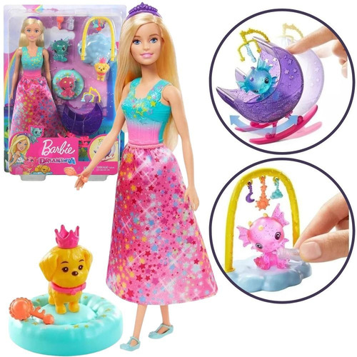 Boneca Barbie - Babá De Dragões Bebês - Dreamtopia - Mattel
