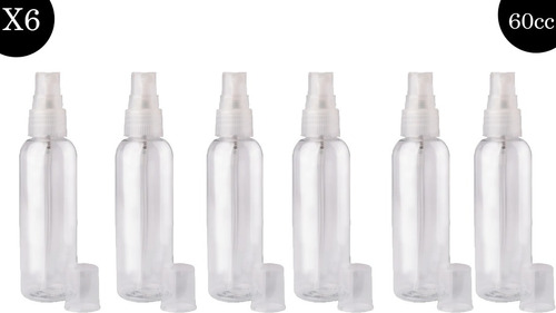 Envase Plastico Pvc 60ml Atomizador Spray X6