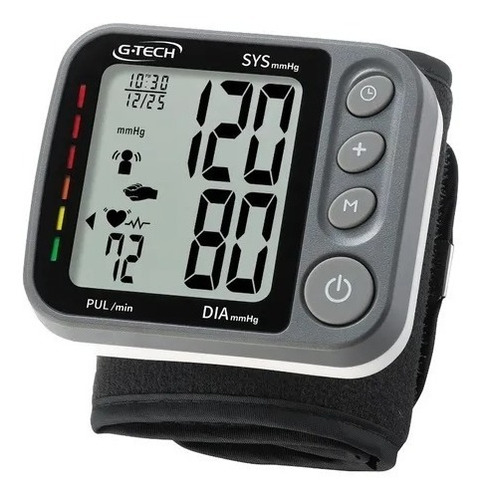 Aparelho De Pressão Digital Pulso 3d Sensor G-tech Gp450 Cor Preto