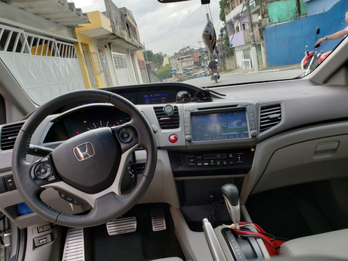 Honda Civic Lxs 13/14 Cinza Com 47 Mil Km Carro Novo Complet