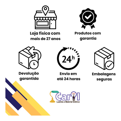Placa 4x4 Inova Pro Alumbra Cega Saída De Fio Br C/suporte