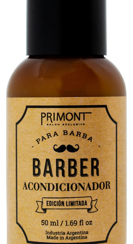 Kit Básico Primont Barber Shampoo Pelo Y Barba + Acond Barba