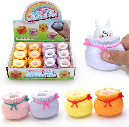Dhjrefhhd 1 Pieza Squishy Sensory Squeeze Stress Pop Up Rabb