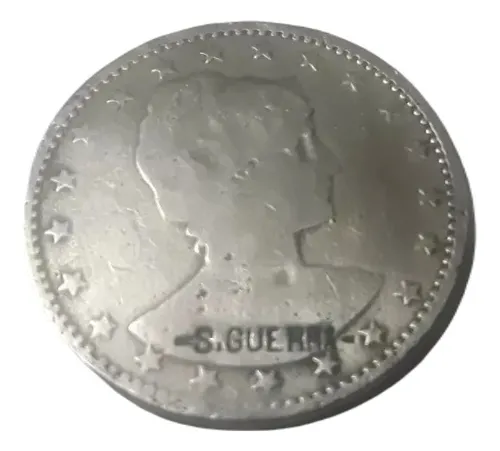 Moneda Brasil 400 Reis 1901 S.guerra (Usado)