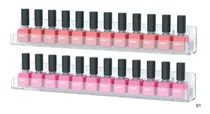 Comprar Repisas Estande En Acrílico Para Esmaltes De Uñas 2 Unidades