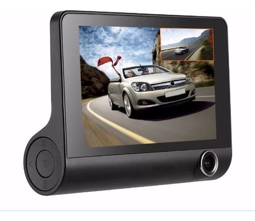 Imagen 3 de 8 de Video Camara Dvr Para Carro 3 Lentes Frontal Reversa Interno