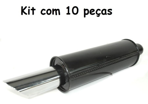 Kit C/ 10 - Escapamento Esportivo Turbão Ponteira Dodge