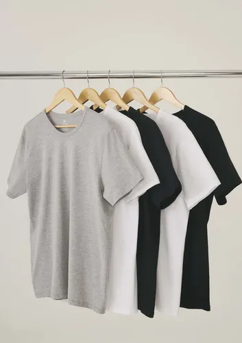 Kit Com 5 Camisetas Masculinas Básicas Slim Hering