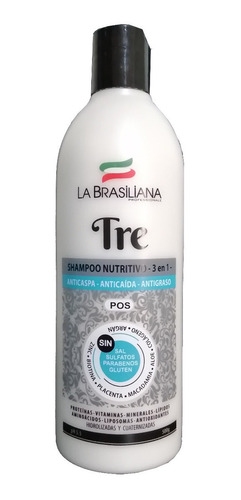 Shampoo La Brasiliana Sin Sal Post Alisado Y Cabello Teñido