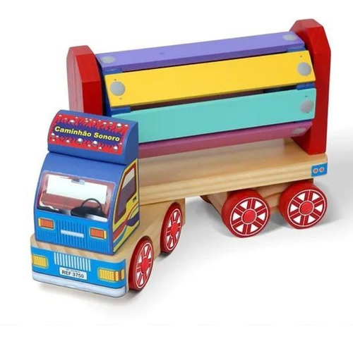 Brinquedo Lúdico  Montessori Caminhão Sonoro