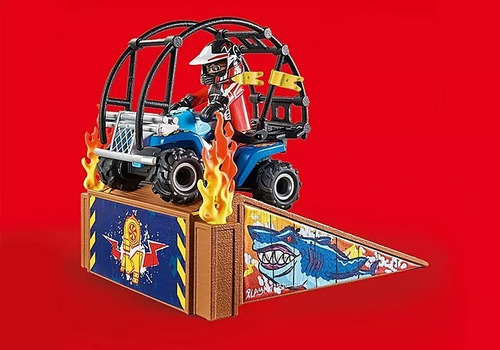 Figura Armable Playmobil Starter Pack Quad Rampa De Fuego