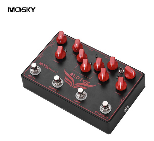 Imagen 1 de 7 de Mosky Red Fox - Pedal De Efectos Para Guitarra Eléctrica 4