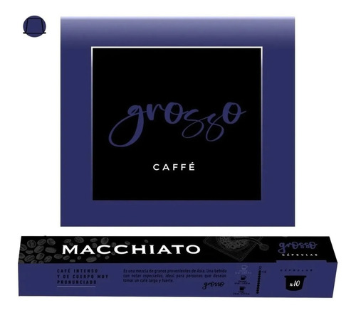 Capsulas Cafe Macchiato Nespresso Grosso X10u