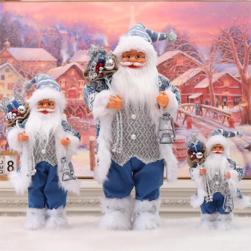 Figura De Papá Noel De Navidad, Centro De Mesa, 45cm