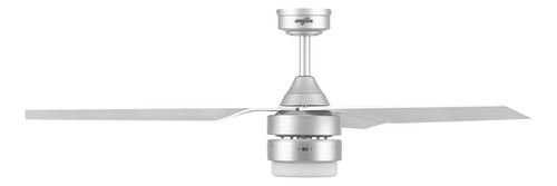 Ventilador Techo Los Cabos Led Cálido/frío 52'' Cntrl Remoto Cantidad De Aspas 3 Estructura Plateado Diámetro 52 Frecuencia 60 Hz Material De Las Aspas Plástico