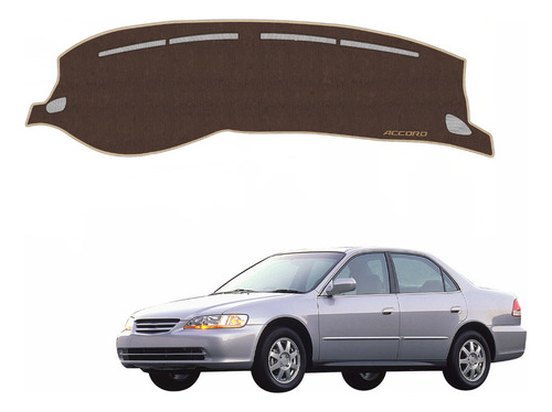 Cubretablero Bordado Honda Accord 2002 Café-beige H3-g