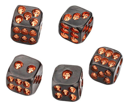 5 Piezas Juegos De Dados Compatible Con Mtg Juegos Oro
