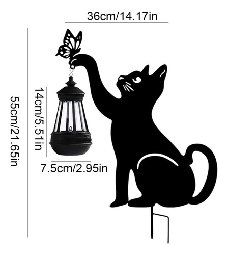 Ml Estaca Para Gatos Al Aire Libre Con Luz Linda Luz De