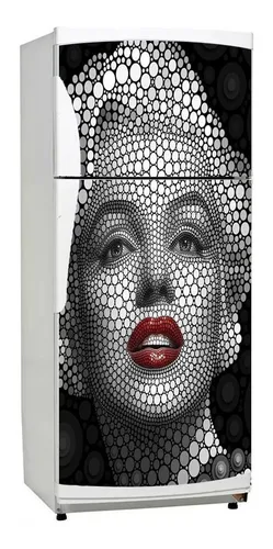comprar Vinilo Decorativo Heladera Marilyn Monroe Pin Up N2