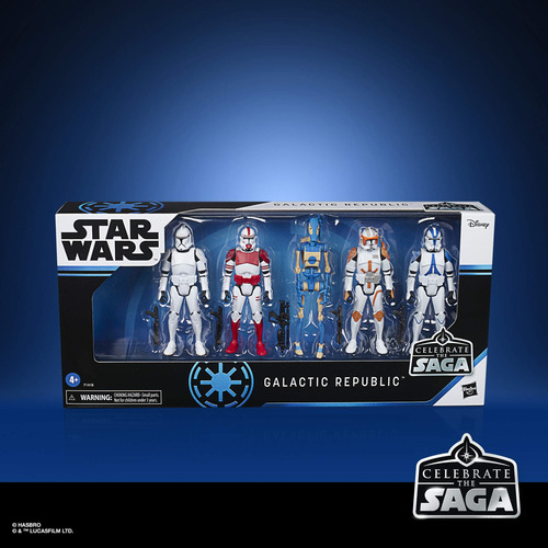 Figuras Star Wars República Galáctica 5-pack Hasbro 10 Cm
