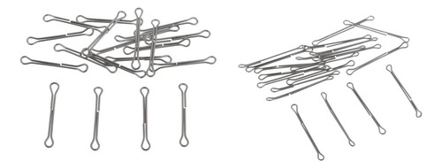 40 Uds. Vástago De Alambre De Doble Ojo Vástago Waddington