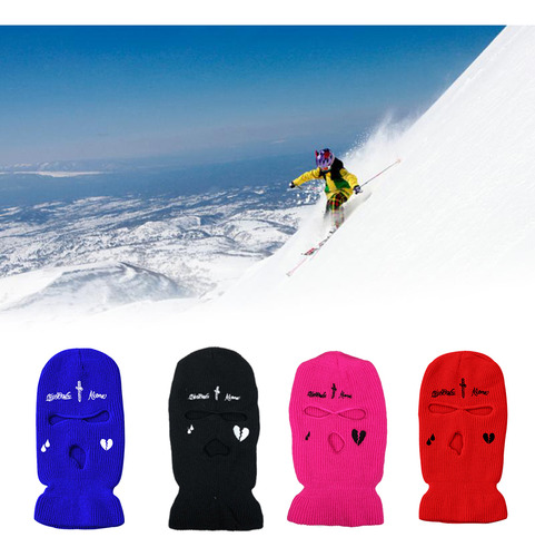 Knitted Face Cover 3 Holes Balaclava Winter Windproof