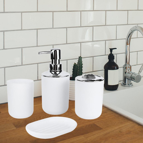 4x Juego De Accesorios De Baño Conjunto De Baño