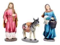 Comprar Aldeanos Para Pesebre Burro Saco Con Oveja 3 Piezas 15cm