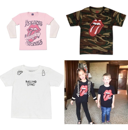 Remera Rolling Stones Para Chicos, Original Importada