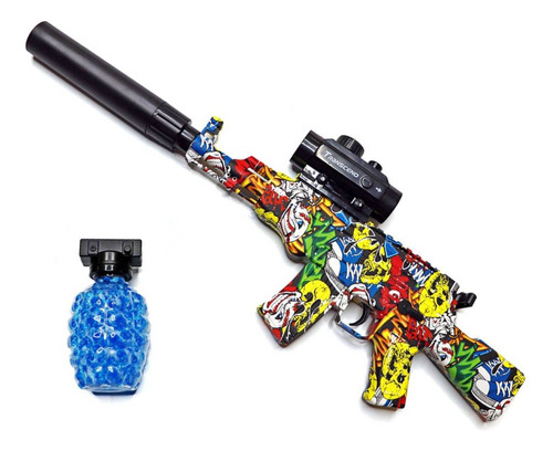 Rifle De Brinquedo Ak-47 Atira Bolinhas Gel 51cm Automático