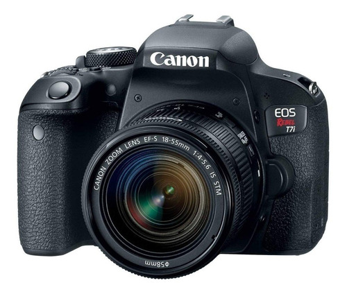 Canon Japan Canon EOS Rebel Kit T7i + lente 18-55mm IS STM DSLR color  negro