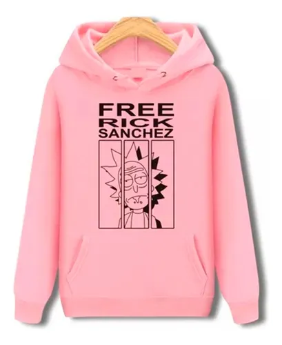 Felpa rick e store morty rosa
