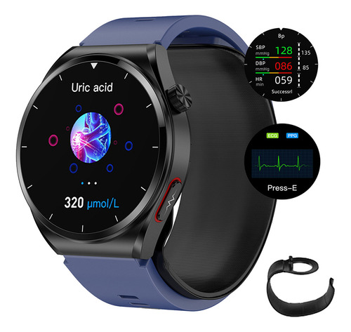 Smart Watch Ecg Bomba De Aire + Airbag Tipo Presión Arterial