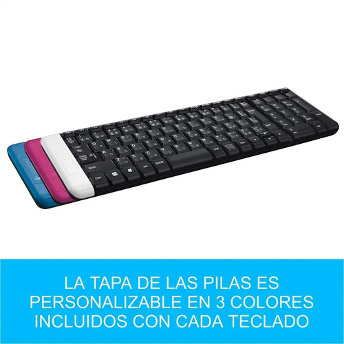 Imagen 3 de 8 de Teclado Inalámbrico Logitech K230 · Compacto Teclas Estándar