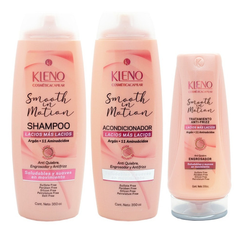 Kleno Kit Smooth In Motion Shampoo Acondicionador + Mascara 