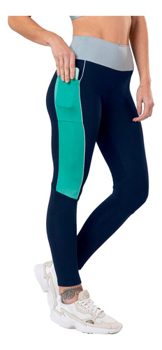 Calza Deportiva Dama Graphene Leggings Larga Bolsillo El Rey