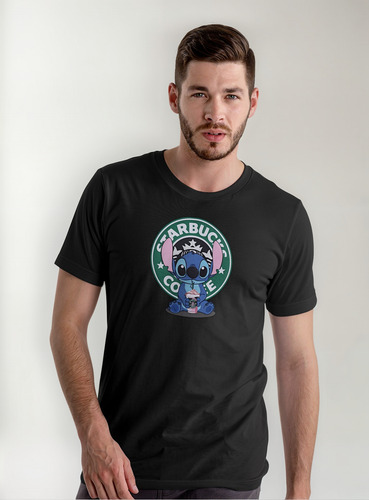 Playera Estampada Regular De Stitch De Lilo Y Stitch