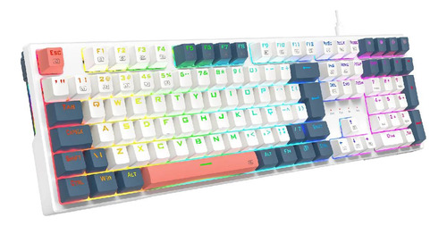 Teclado Redragon Trundle K668 Rgb Gamer Switch Rojo