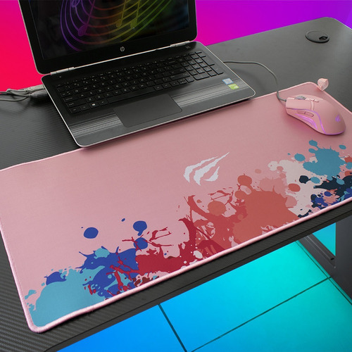 Tapete de Rato Gamer Havit Xl 70 x 30 cm Rosado Mp847 | Css® Color Rosa