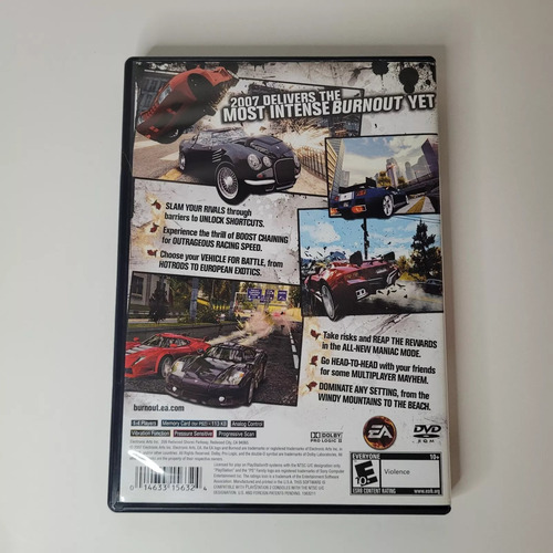 Ps2 - Burnout Dominator (americano) (Usado)